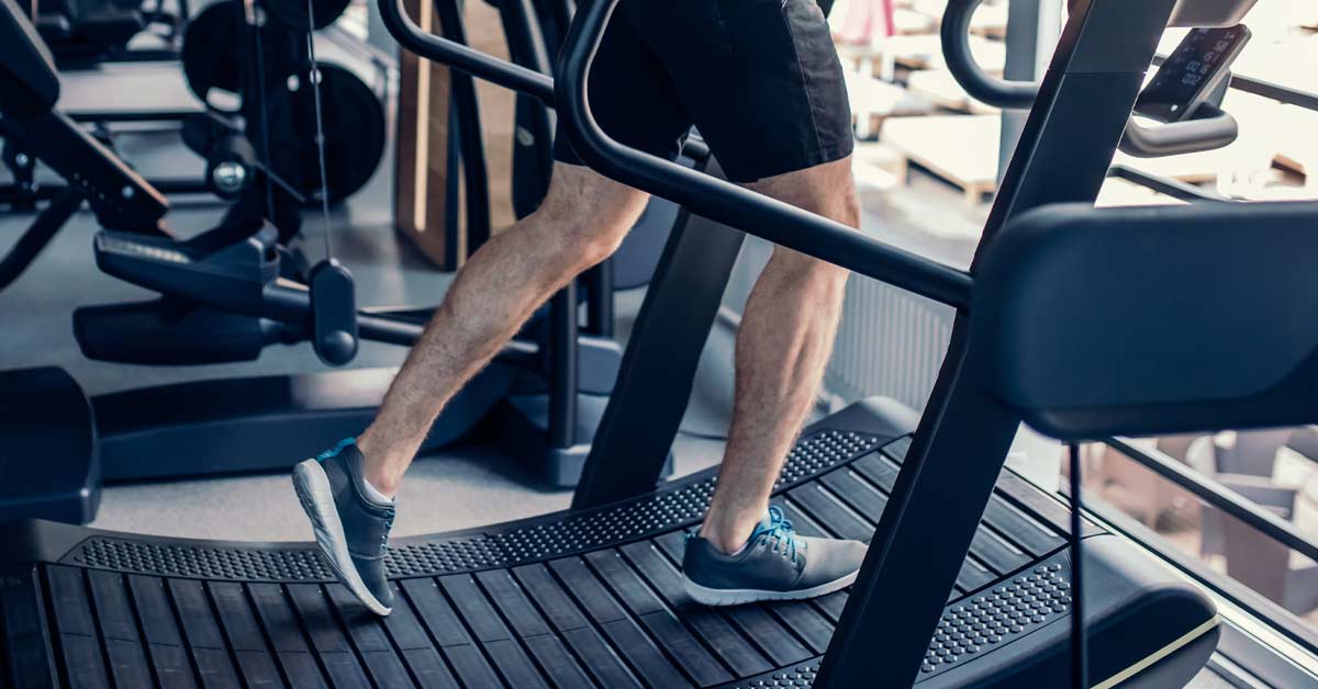 Curved Treadmill for Running Simulator