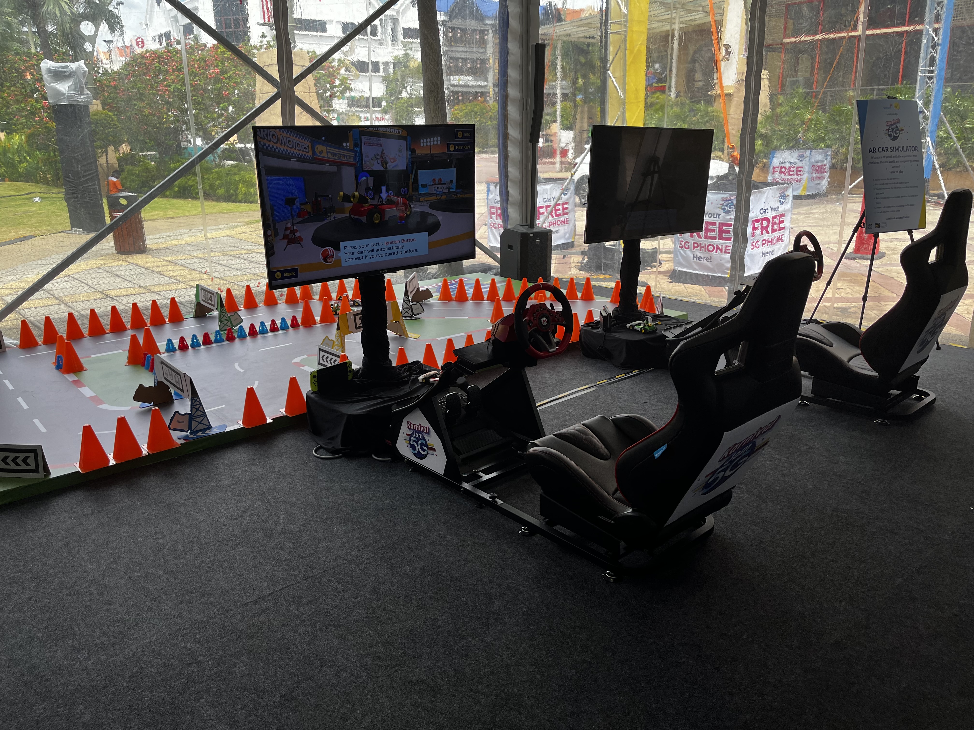 Augmented Reality Car Simulator Setup