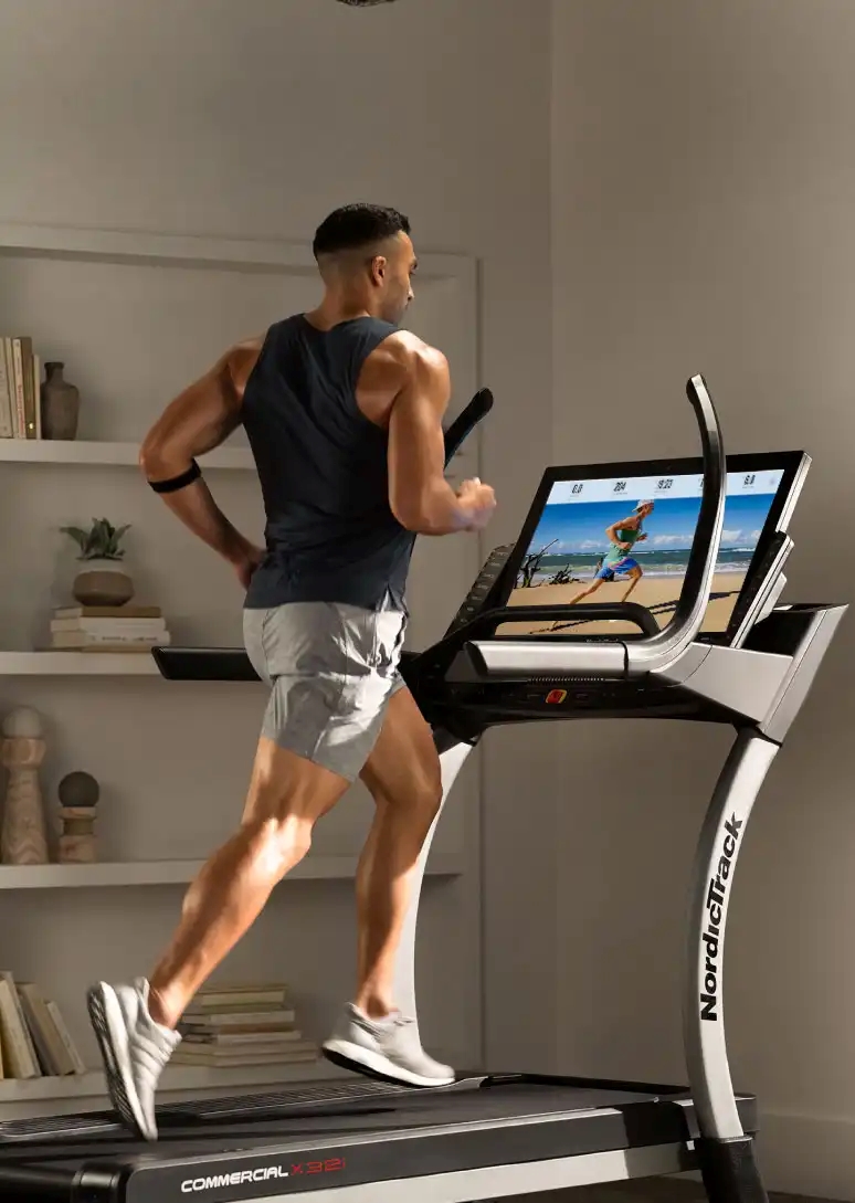 Avatar shown on device of Running Simulator Set