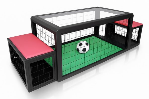 A 2 player bench table football game